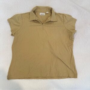 EP Pro Women's Tan Short Sleeve Golf Polo